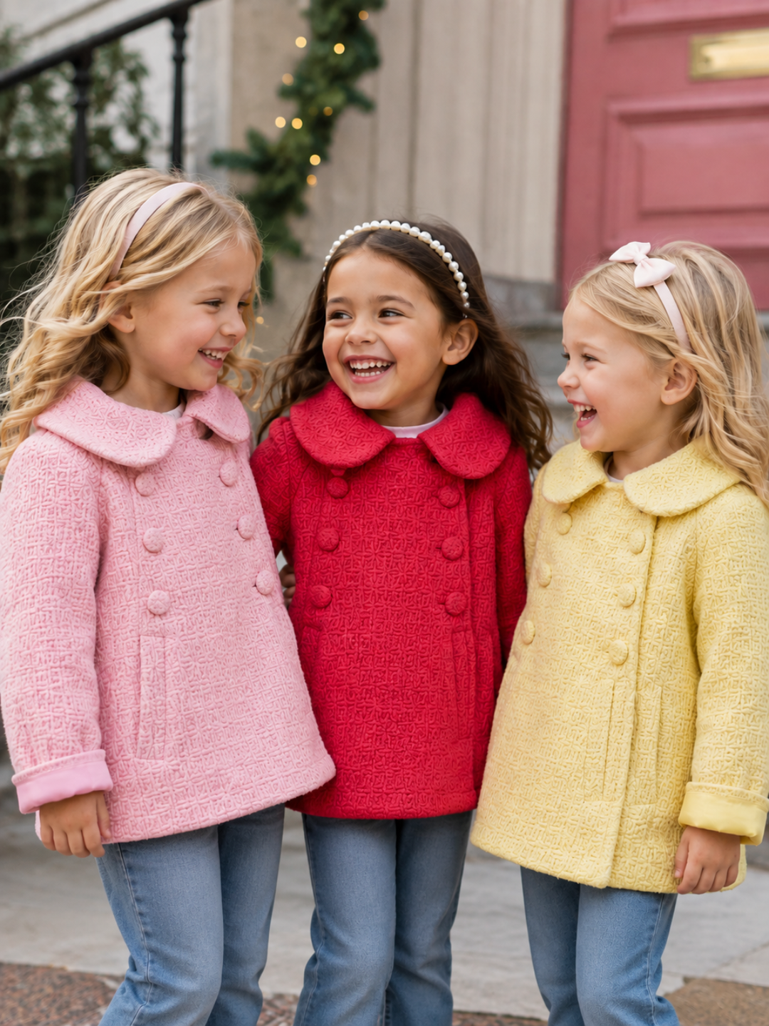 Classic Cutie Textured Collar Coat