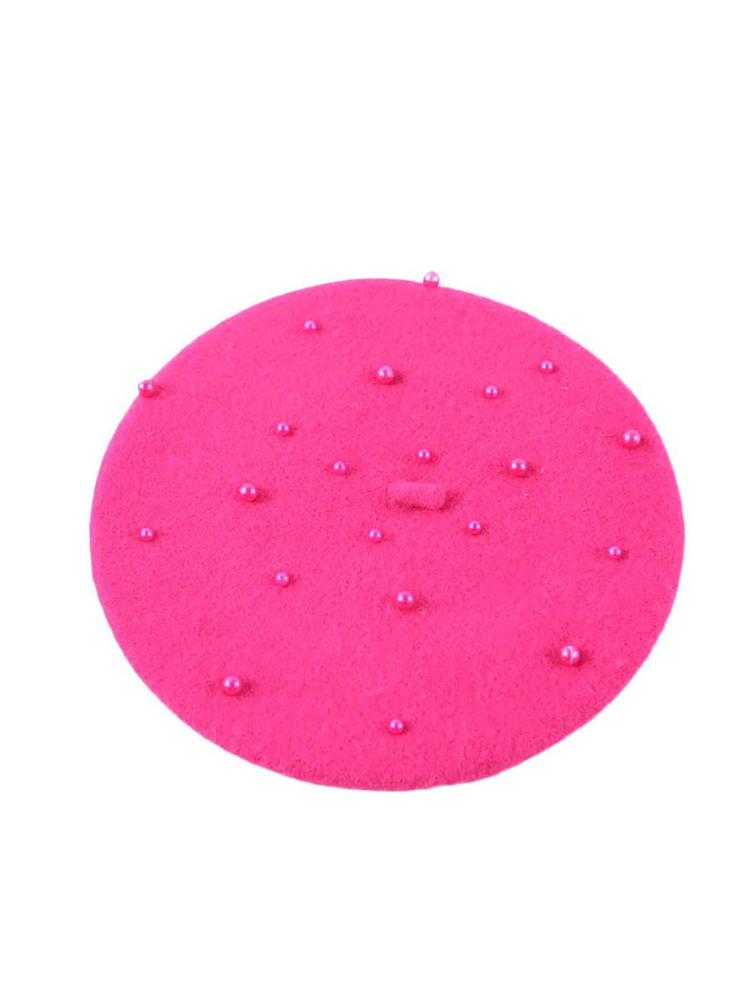 Girls Pearls Hot Pink Beret Mia Belle Girls