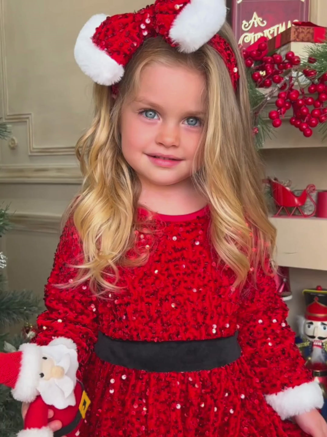 Glitz and Glam Shimmering Santa Dress