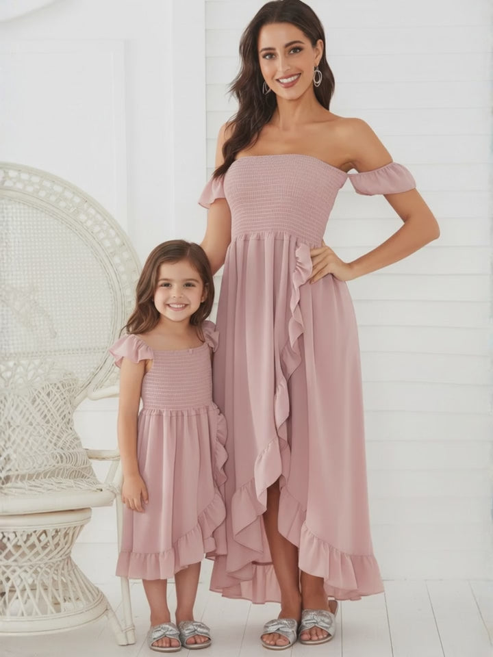 Mommy and Me Flowy Smocked Maxi Dress