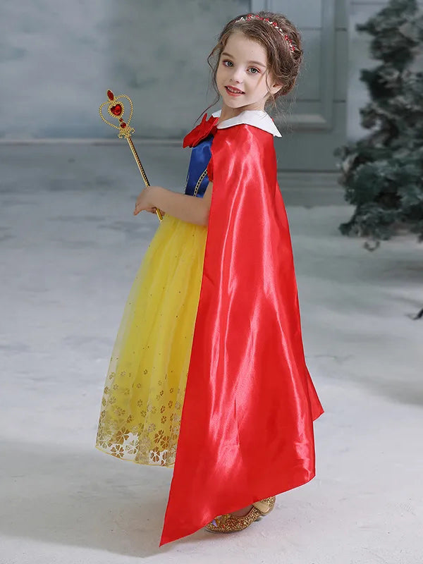 Girls Deluxe Snow White Inspired Costume Dress – Mia Belle Girls
