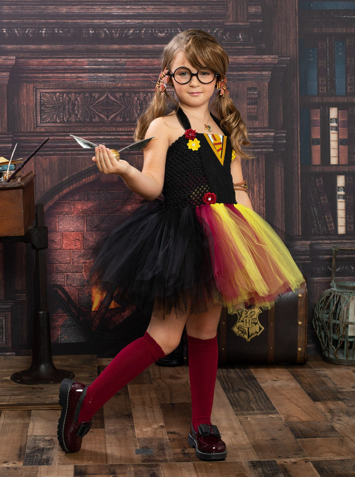 Mia Belle Girls Harry Potter Inspired Halloween Tutu Dress