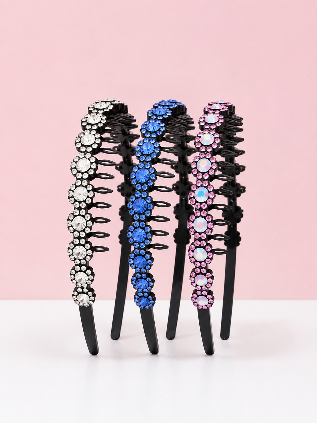 Jeweled Flower Comb Headband